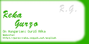 reka gurzo business card